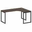 Metal System Quattro Стол криволинейный правый на О-образном м/к 40БО.СА-4 (R) Венге Цаво/Металл Ант