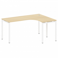 Metal System Quattro Стол криволинейный правый на П-образном м/к 40БП.СА-4 (R) Акация Лорка/Металл Б