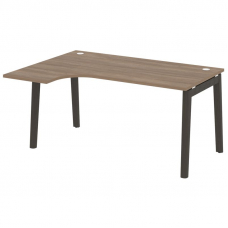 Onix Wood Стол эргономичный левый OW.SA-4 (L) Дуб Аризона/Дуб Темный/Металл Антрацит 1580*1180*750 (
