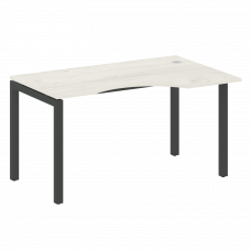 Metal System Quattro Стол криволинейный правый на П-образном м/к 50БП.СА-2 (R) Дуб Наварра/Металл Ан