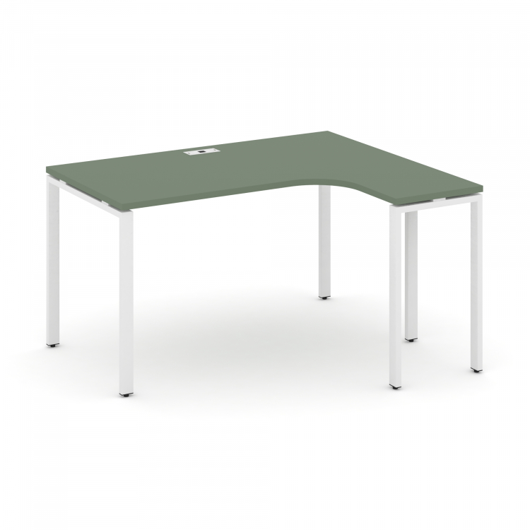 Concept Стол эргономичный CN.SA-001(R) Кобо/Металл Белый 1380*1180*750