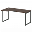 Metal System Quattro Стол криволинейный левый на О-образном м/к 40БО.СА-1 (L) Венге Цаво/Металл Антр