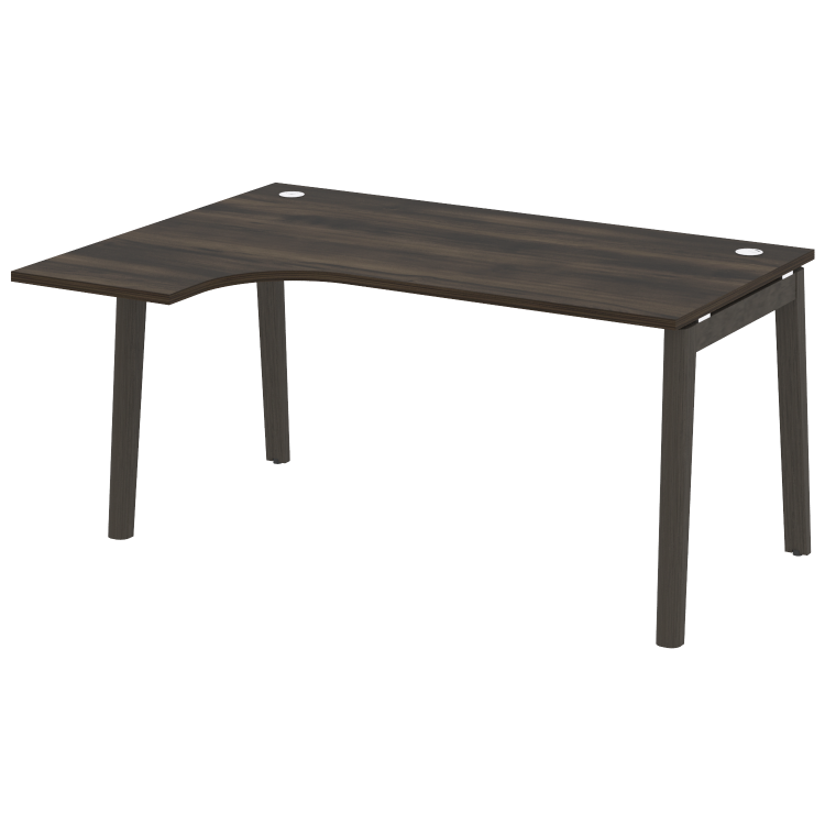 Onix Wood Стол эргономичный левый OW.SA-4 (L) Дуб Мали/Дуб Темный/Металл Антрацит 1580*1180*750 (800