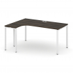 Concept Стол эргономичный CN.OSA-002(L) Дуб Мали/Металл Белый 1580*1180*750