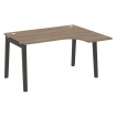 Onix Wood Стол эргономичный правый OW.SA-3 (R) Дуб Аризона/Дуб Темный/Металл Антрацит 1380*1180*750
