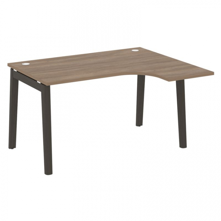 Onix Wood Стол эргономичный правый OW.SA-3 (R) Дуб Аризона/Дуб Темный/Металл Антрацит 1380*1180*750
