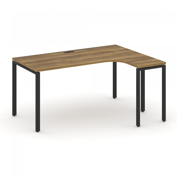 Concept Стол эргономичный CN.OSA-002(R) Сандал Янтарный/Металл Черный 1580*1180*750