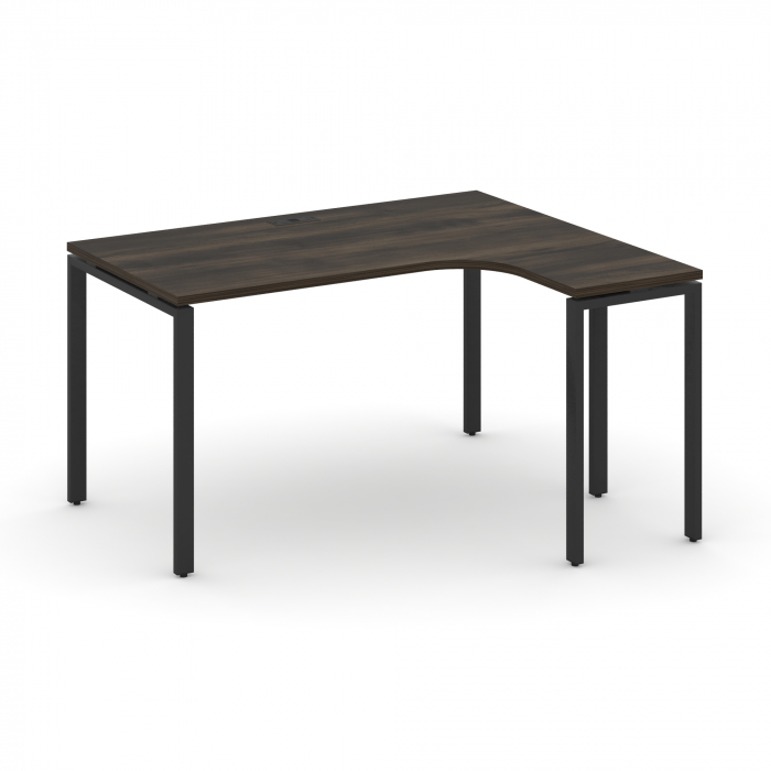 Concept Стол эргономичный CN.SA-001(R) Дуб Мали/Металл Черный 1380*1180*750