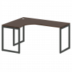 Metal System Quattro Стол криволинейный левый на О-образном м/к 40БО.СА-4 (L) Венге Цаво/Металл Антр