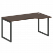Metal System Quattro Стол криволинейный правый на О-образном м/к 40БО.СА-1 (R) Венге Цаво/Металл Ант