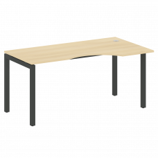 Metal System Quattro Стол криволинейный правый на П-образном м/к 50БП.СА-1 (R) Акация Лорка/Металл А