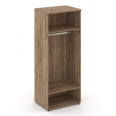 Style Project Гардероб широкий глубокий SN.GB.E-004 Дуб Табак/Черный Ручки 796*600*1982