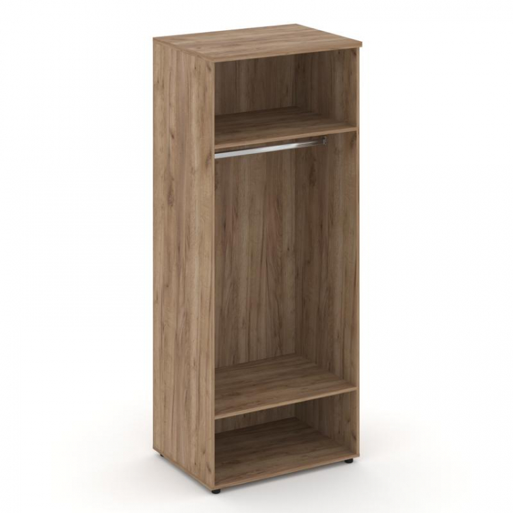 Style Project Гардероб широкий глубокий SN.GB.E-004 Дуб Табак/Черный Ручки 796*600*1982