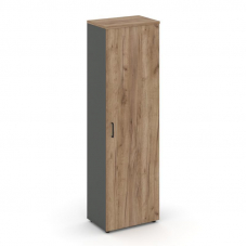 Style Project Гардероб узкий неглуб. SN.GB-001 Антрацит/Дуб Табак/Черный Ручки 600*400*1982