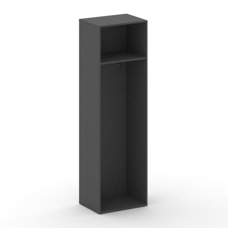 Cross Гардероб узкий универсальный CRU.GB-101 Базальт UM/Черный UM 600*460*2000