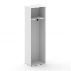 Fresco Гардероб узкий универсальный FR.GB-102 white Белый Бриллиант UM/Лакобель Белый/Хром 600*460*2