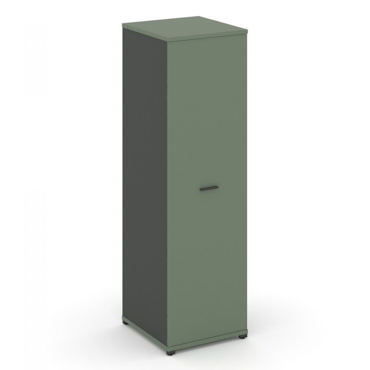 Concept Гардероб узкий глубокий CN.GB.E-003 A Кобо/Антрацит/Металл Антрацит 570*600*1922