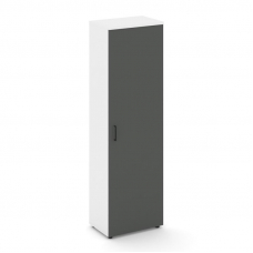 Style Project Гардероб узкий неглубокий SN.GB-001 Белый/Белый/Антрацит/Черный Ручки 600*400*1982