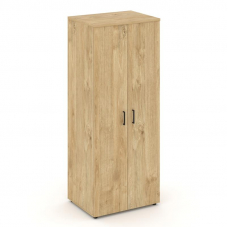 Style Project Гардероб широкий глубокий SN.GB.E-004 Тиквуд Светлый/Черный Ручки 796*600*1982