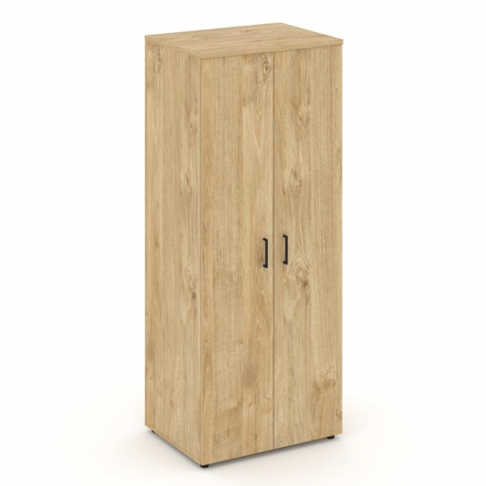 Style Project Гардероб широкий глубокий SN.GB.E-004 Тиквуд Светлый/Черный Ручки 796*600*1982