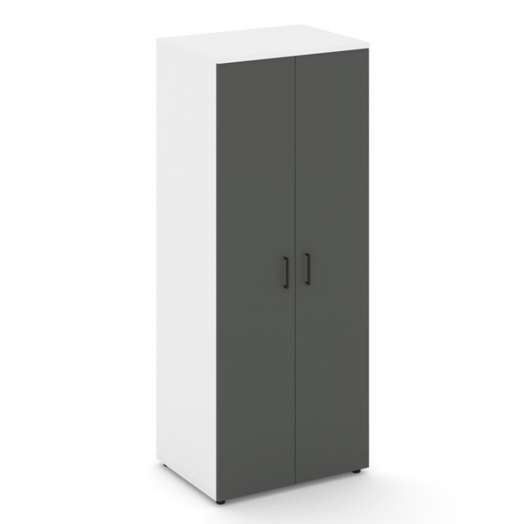 Style Project Гардероб широкий глубокий SN.GB-004 Белый/Белый/Антрацит/Черный Ручки 796*600*1982