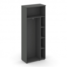 Style Project Гардероб широкий неглуб. SN.GB.E-003 Антрацит/Черный Ручки 796*400*1982