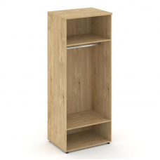 Style Project Гардероб широкий глубокий SN.GB.E-004 Тиквуд Светлый/Черный Ручки 796*600*1982