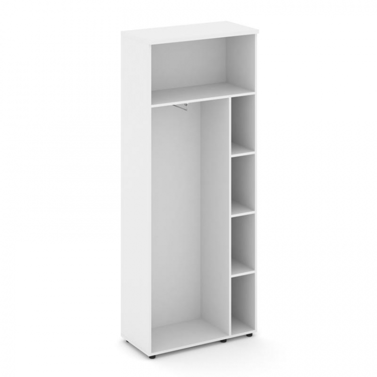 Style Project Гардероб широкий неглубокий SN.GB.E-003 Белый/Белый/Вяз Благородный/Черный Ручки 796*4