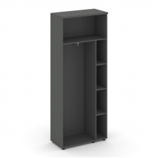 Style Project Гардероб широкий неглуб. SN.GB.E-003 Антрацит/Вяз Благородный/Черный Ручки 796*400*198