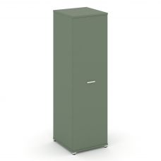 Concept Гардероб узкий глубокий CN.GB.E-003 W Кобо/Металл Белый 570*600*1922