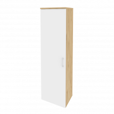 Onix Гардероб узкий (левое исполнение) O.GB-1 (L) Тиквуд Светлый/Белый Бриллиант 560*420*1977