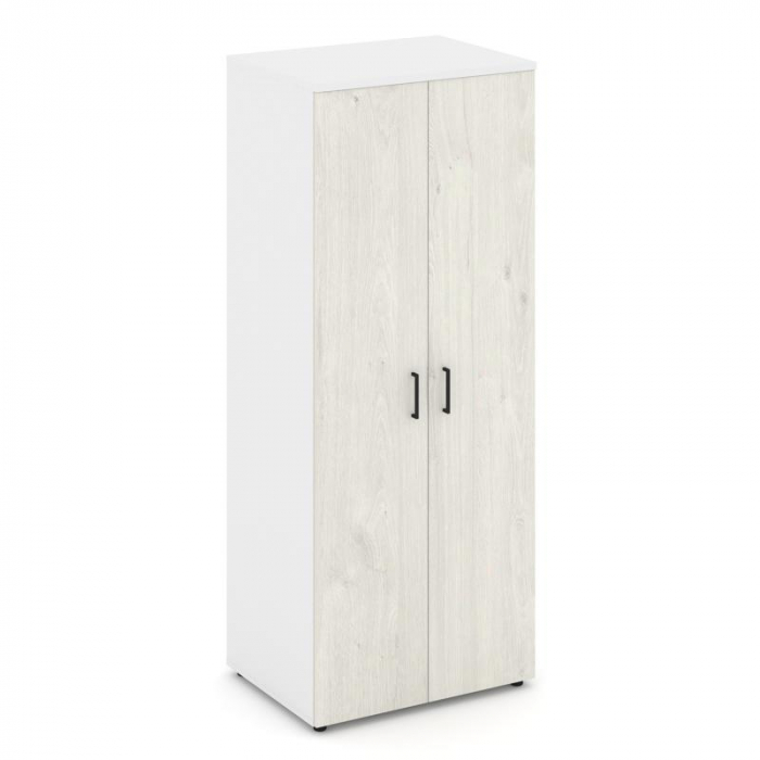 Style Project Гардероб широкий глубокий SN.GB.E-004 Белый/Белый/Дуб Наварра/Черный Ручки 796*600*198