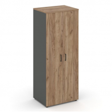 Style Project Гардероб широкий глубокий SN.GB.E-004 Антрацит/Дуб Табак/Черный Ручки 796*600*1982