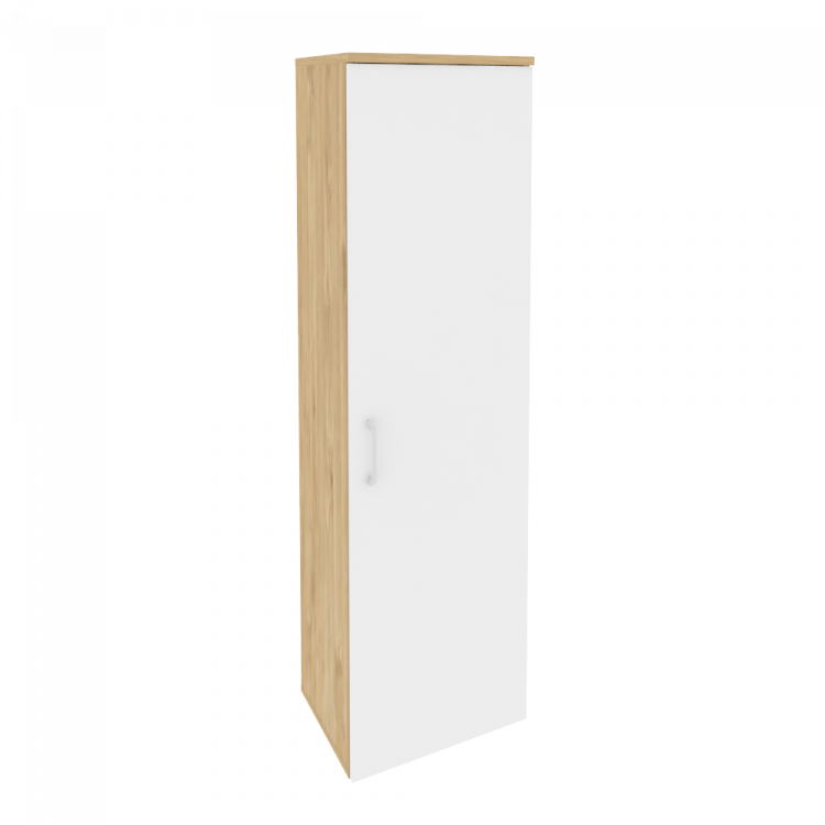 Onix Гардероб узкий (правое исполнение) O.GB-1 (R) Тиквуд Светлый/Белый Бриллиант 560*420*1977
