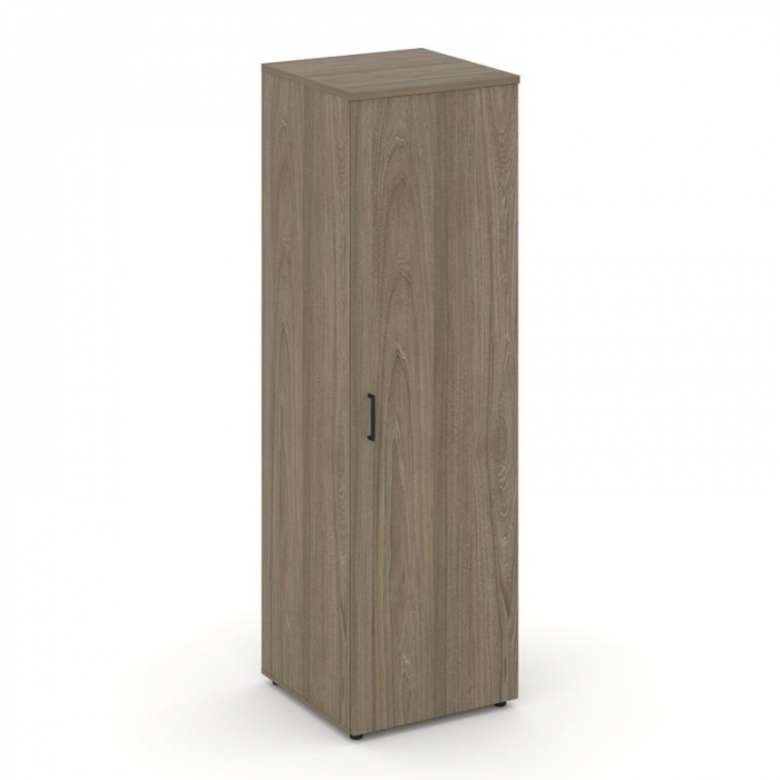 Стайл Проджект Гардероб узкий глубокий SN.GB-002 Вяз Благородный/Черный Ручки 600*600*1982