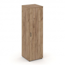 Style Project Гардероб узкий глубокий SN.GB-002 Дуб Табак/Черный Ручки 600*600*1982