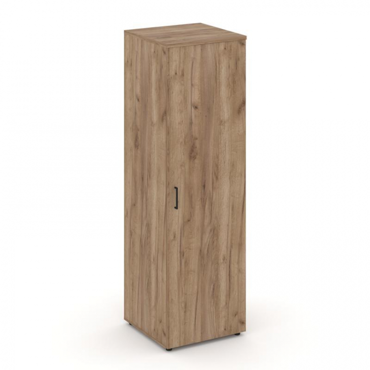 Style Project Гардероб узкий глубокий SN.GB-002 Дуб Табак/Черный Ручки 600*600*1982