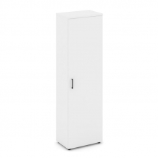 Style Project Гардероб узкий неглуб. SN.GB-001 Белый/Черный Ручки 600*400*1982