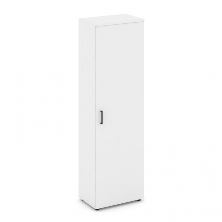 Style Project Гардероб узкий неглуб. SN.GB-001 Белый/Черный Ручки 600*400*1982