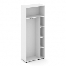 Style Project Гардероб широкий неглубокий SN.GB.E-003 Белый/Белый/Дуб Табак/Черный Ручки 796*400*198