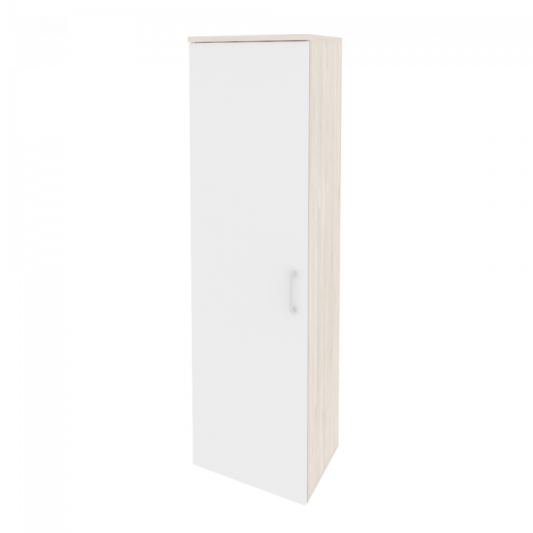 Onix Гардероб узкий (левое исполнение) O.GB-1 (L) Денвер Светлый/Белый Бриллиант 560*420*1977