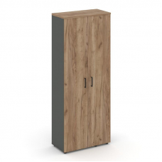 Style Project Гардероб широкий неглуб. SN.GB-003 Антрацит/Дуб Табак/Черный Ручки 796*400*1982