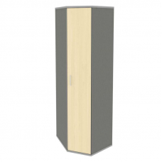 Riva Угловой гардероб с дверью А.ГБ-3 Клен Металлик NEW 600*600*1980