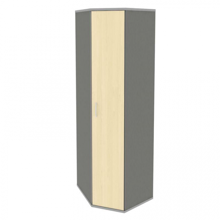 Riva Угловой гардероб с дверью А.ГБ-3 Клен Металлик NEW 600*600*1980