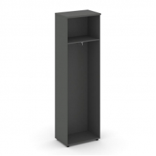 Style Project Гардероб узкий неглуб. SN.GB-001 Антрацит/Вяз Благородный/Черный Ручки 600*400*1982