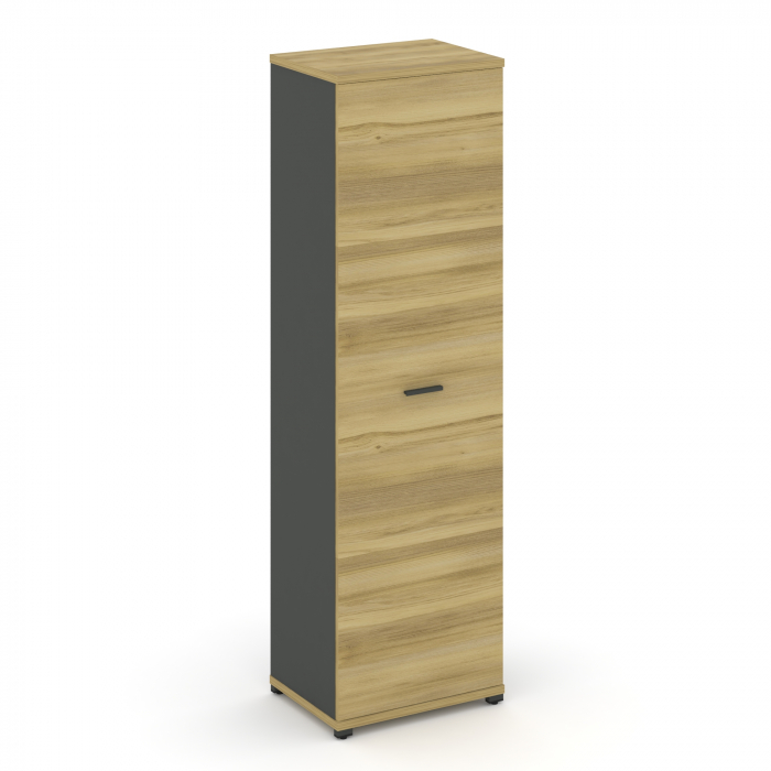 Concept Гардероб узкий CN.GB.E-001 A Дуб Винченцо/Антрацит/Металл Антрацит 570*420*1922