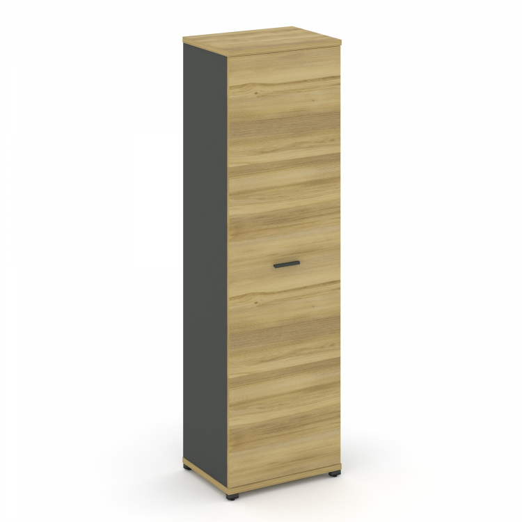 Concept Гардероб узкий CN.GB.E-001 A Дуб Винченцо/Антрацит/Металл Антрацит 570*420*1922