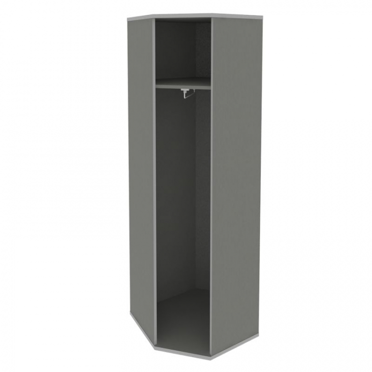 Riva Угловой гардероб с дверью А.ГБ-3 Клен Металлик NEW 600*600*1980