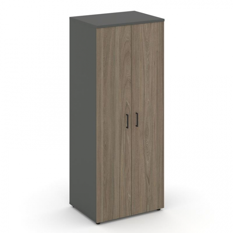 Style Project Гардероб широкий глубокий SN.GB-004 Антрацит/Вяз Благородный/Черный Ручки 796*600*1982