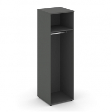 Style Project Гардероб узкий глубокий SN.GB.E-002 Антрацит/Черный Ручки 600*600*1982